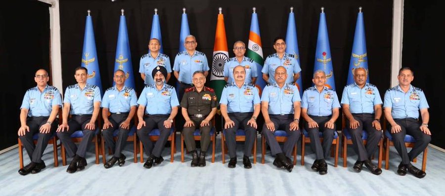 cdsgeneralanilchauhanattendsindianairforcecommandersconferenceinnewdelhi