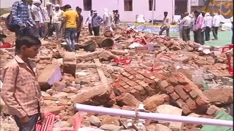 24deadinweddinghallwallcollapseinrajasthan