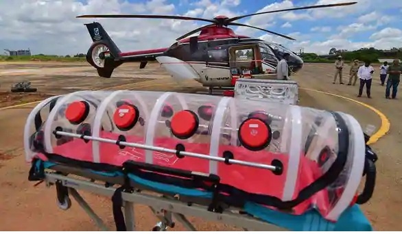 airambulanceserviceslaunchedforcriticalcarepatientsacrosssouthernindia