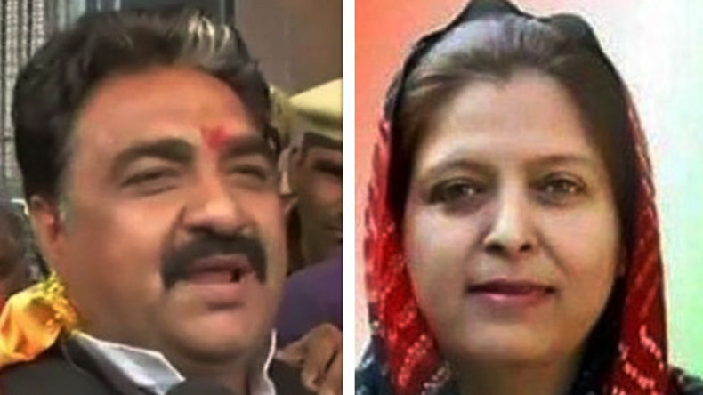 bjpbagsjindbypollinharyanawhilecongresswinrajasthansramgarhassemblyseat
