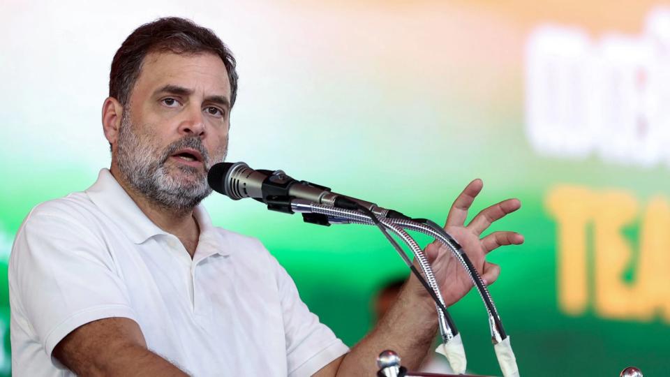 Rahul On Workers Protest In Noida 