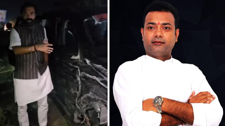 UP BJP MLA Brijbhushan Rajput escapes unhurt as truck rams into escort vehicle 