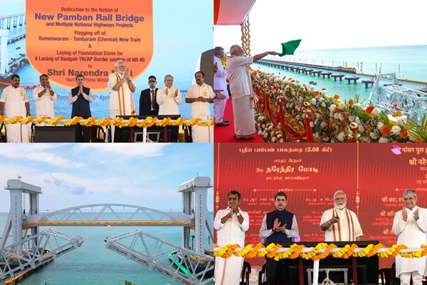 pmmodiinauguratespambanseabridgeunveils₹8300crprojectsintamilnadu