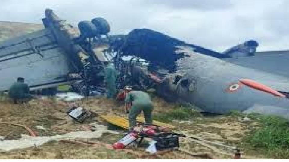 Military Aircraft Crashed At The Air Force Station In Assam