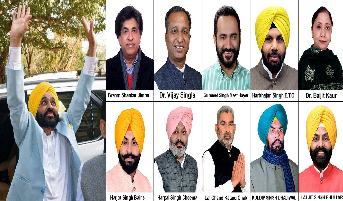 10aamaadmipartymlassworninasministersinnewpunjabcabinet
