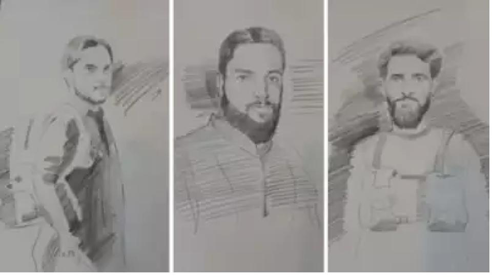 sketchesofthreesuspectedterroristsinvolvedinpahalgamattackreleased