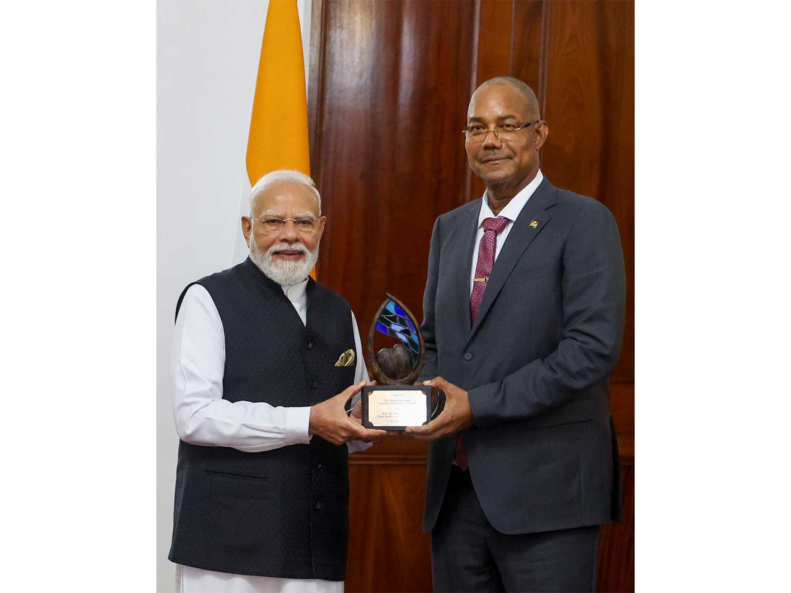 Seychelles honours PM Modi with ‘guardian of the blue horizon’ title