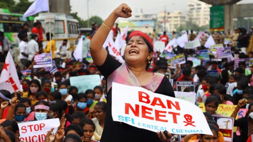 Anti-NEET Sit-In Enters Sixth Day in Tamil Nadu