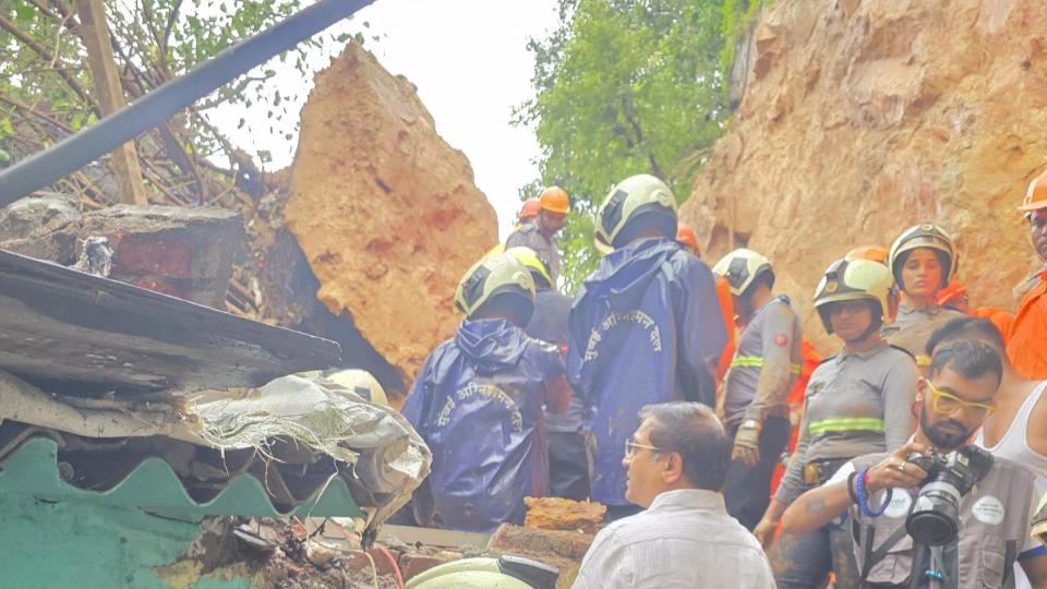 Eight Trapped, Two Feared Dead After Landslide in Mumbai