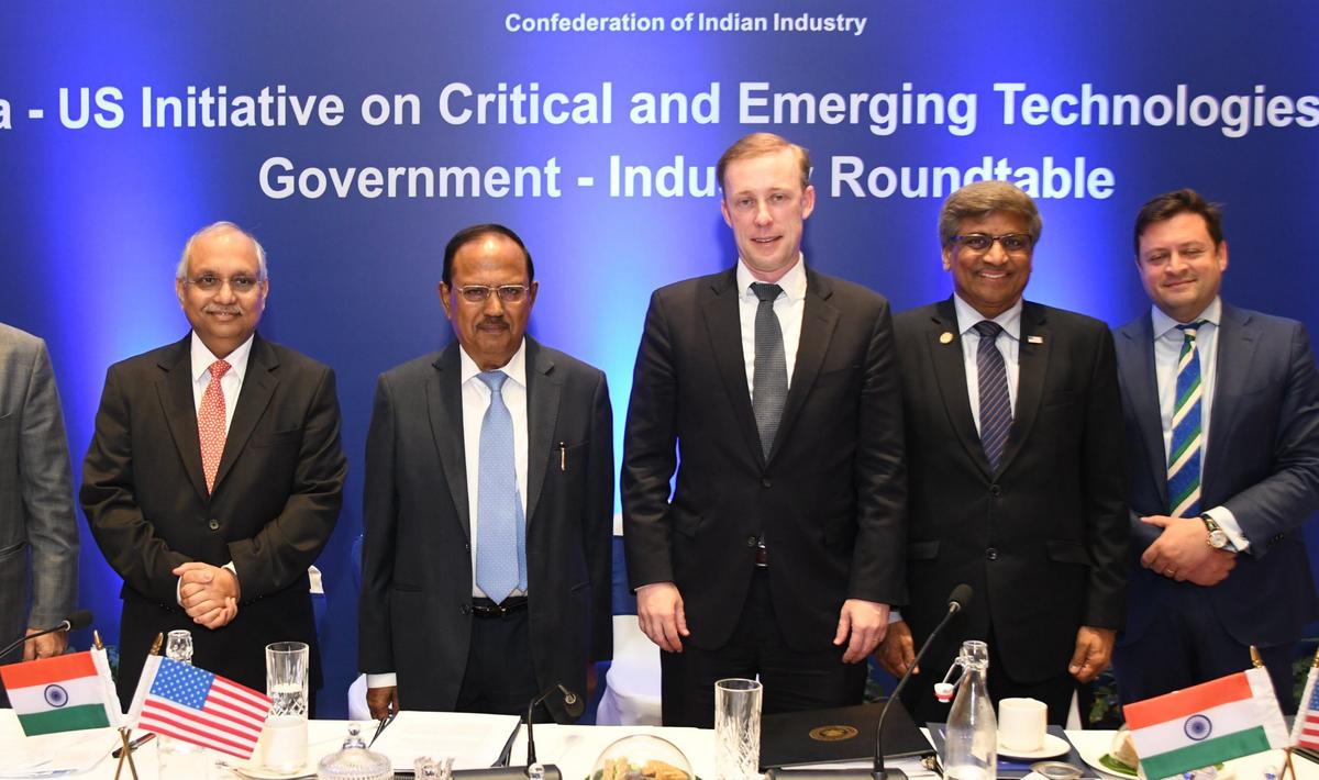 nsaajitdovalhisuscounterpartjakesullivanattendindustryroundtableonusinitiativeoncriticalandemergingtechnologiesindelhi