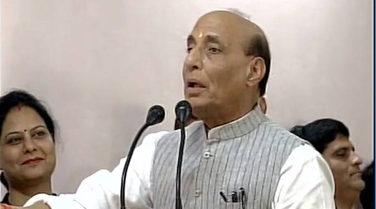 strongmessagesentbysurgicalstrikestopakistan:rajnathsingh