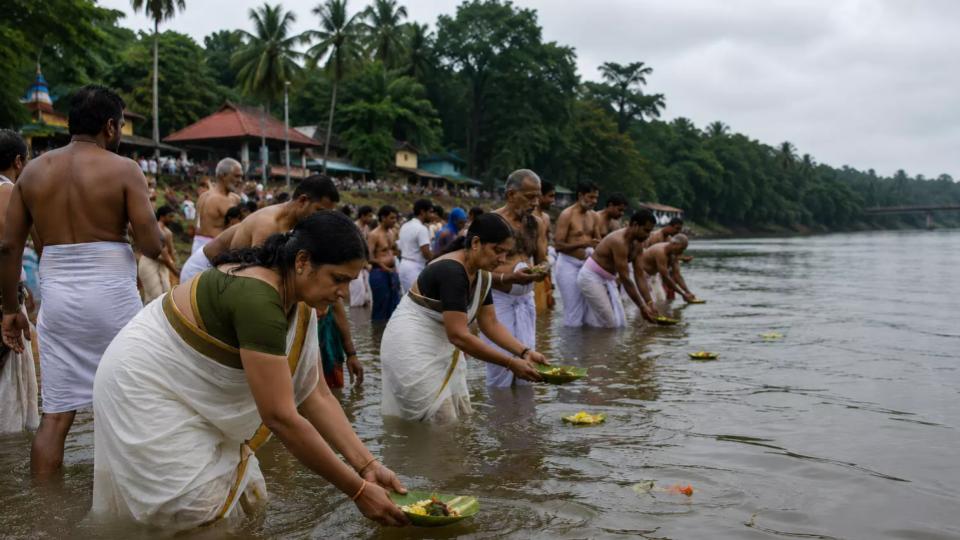Thousands Pay Homage to Ancestors at Various Temples in Kerala