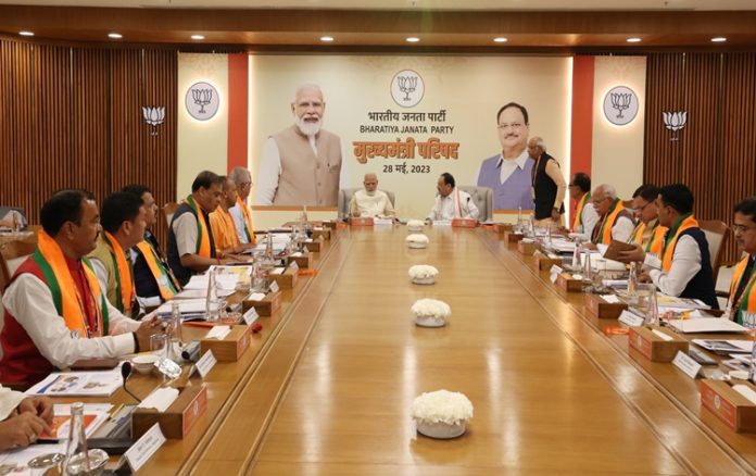 PM Modi meets CMs and Deputy CMs of BJP-ruled States in New Delhi