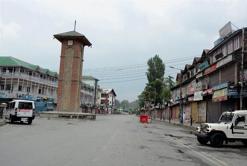 kashmirshutsdown:shopsbusinessestablishmentsclosedforthirdconsecutiveday