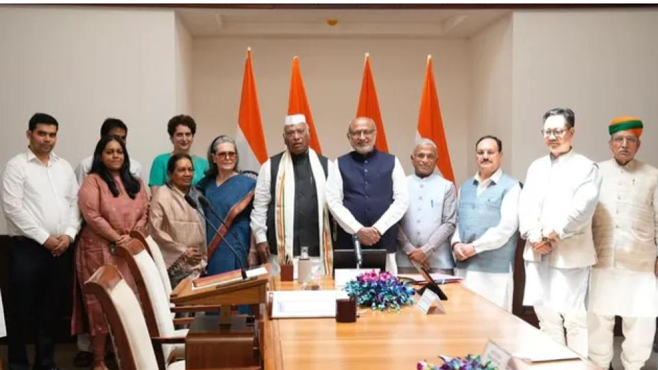 Kharge Takes Oath As Rajya Sabha Member after his re-election
