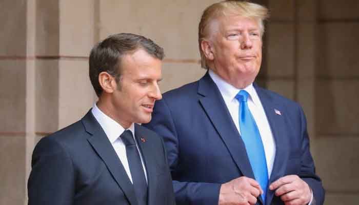 trumpcriticizesfrenchpresidentforsendingiranmixedsignals