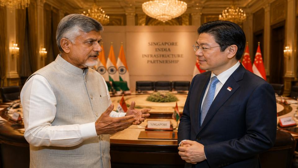 Chandrababu Naidu Seeks Singapore Cooperation For Development of Technology, Infrastructure.