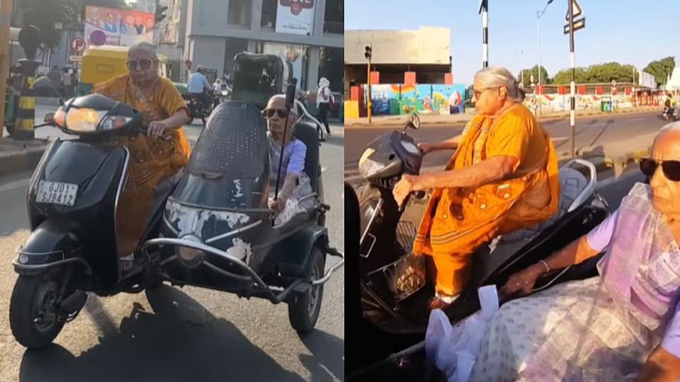 87-year-old woman, sister win internet as Ahmedabad fearless 