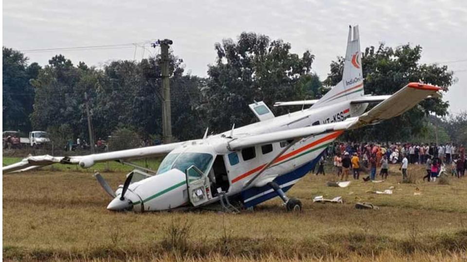 Six injured as private aircraft makes crash landing in Odisha