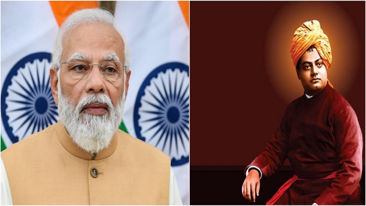 pmnarendramodipaystributestoswamivivekanandaonhisbirthanniversary