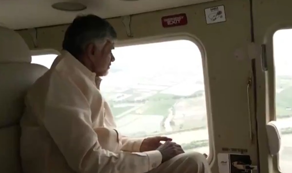 andhrapradeshcmchandrababunaiduconductsaerialsurveytoassessthefloodaffectedregions