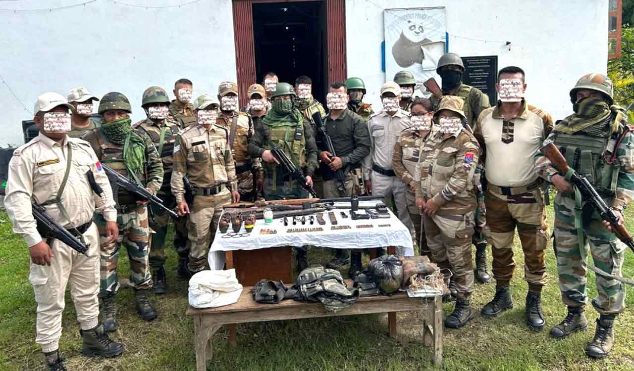 securityforcesrecoverarmsexplosivesinmanipur