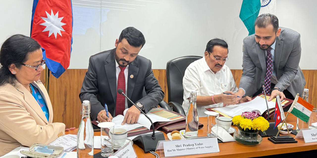 indianepalsignmoutocooperateinwashsector