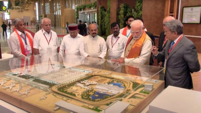 pmmodiinauguratesswankyterminal2ofbengaluruairport