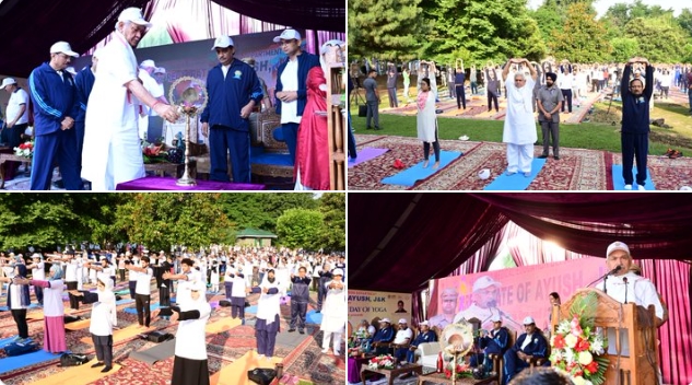 jklgmanojsinhajoinsyogaenthusiastsat9thinternationalyogadaycelebrationsinsrinagar