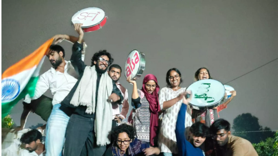 Students of Jamia Millia Islamia celebrates 