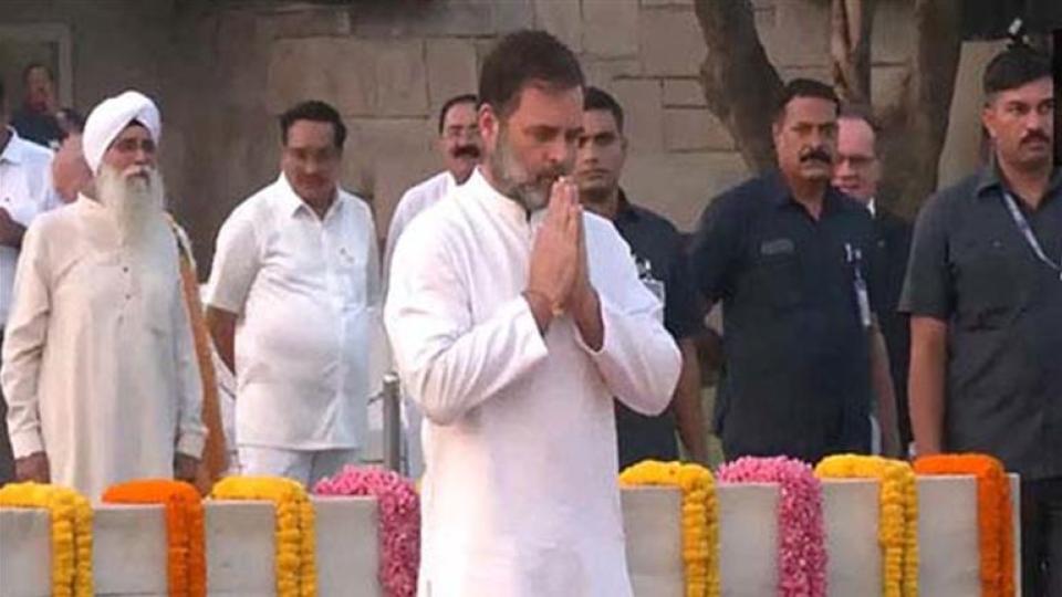 Rahul Gandhi Pays Tribute To Mahatma Gandhi On 156th Birth Anniversary