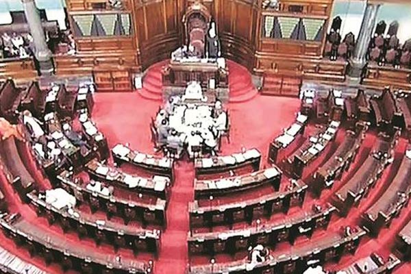 rajyasabhaadjournedfordayasoppositionpartiesprotestdemandingimmediatediscussionoverfarmlaws