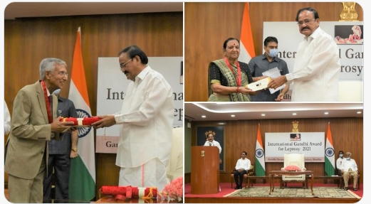 vicepresidentconfersinternationalgandhiawardforleprosy2021