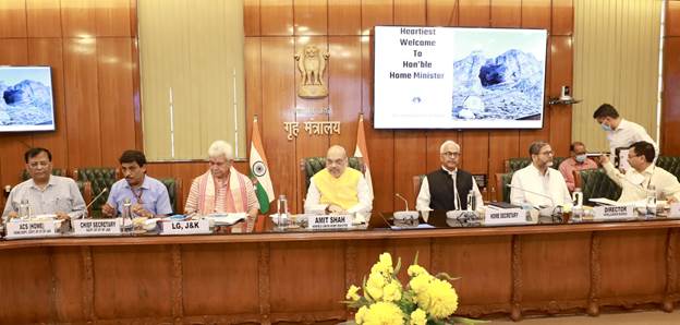 unionhomeministeramitshahreviewsjksecuritysituationinjammu