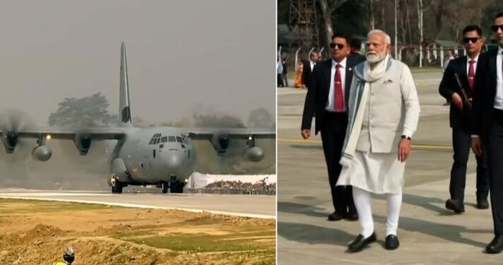 PM Modi makes historic touchdown on Assam