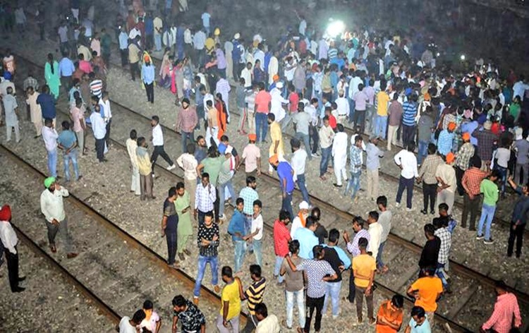 atleast61killedintrainaccidentnearamritsar