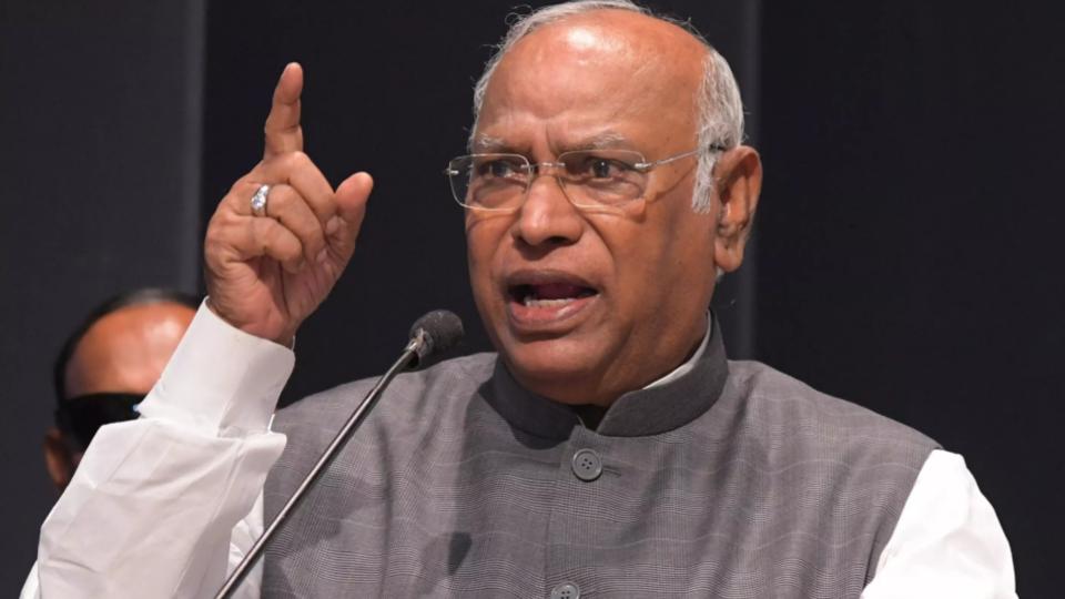 Kharge as Polling Begins in 3 States 