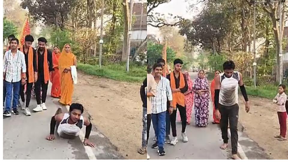 Man thanks god for granting wish for divorce in UP with 9 km prostration yatra