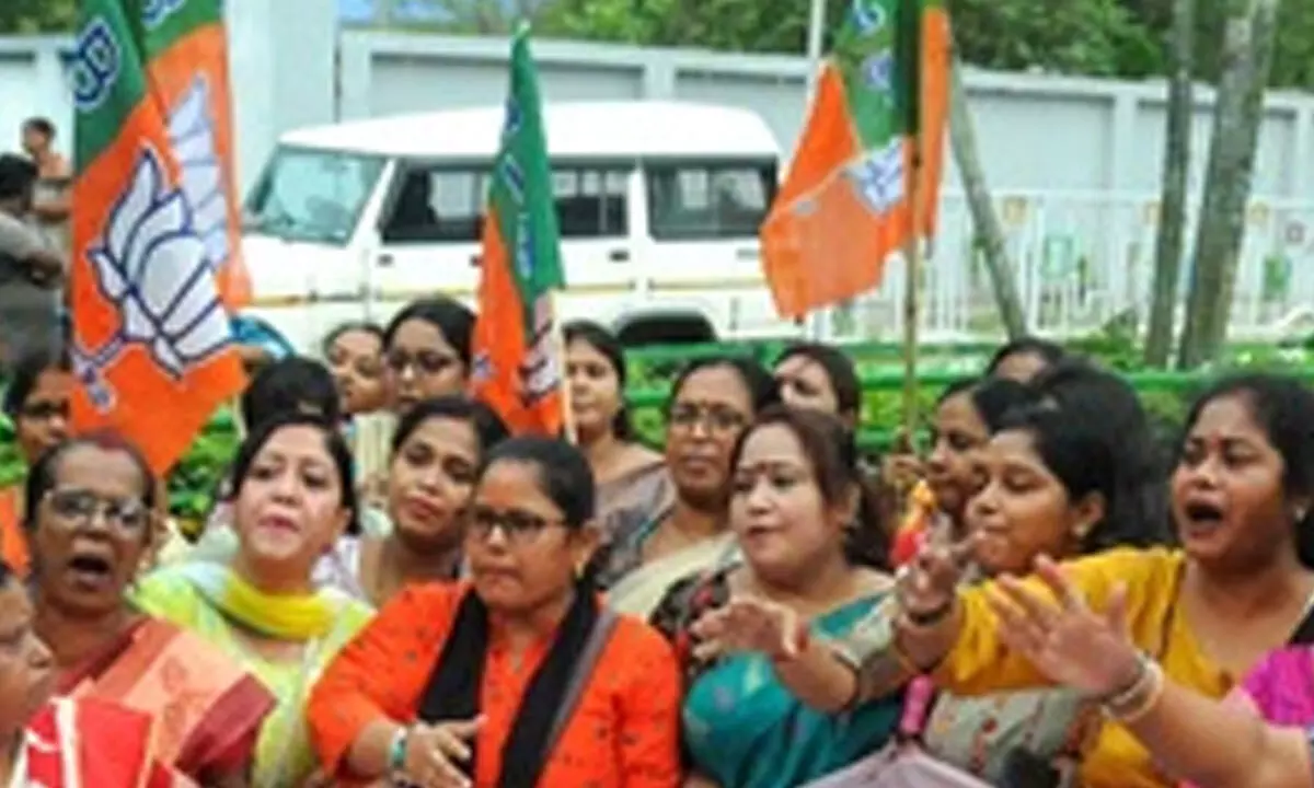 BJP Hold Protest In New Delhi Against CM Arvind Kejriwal 