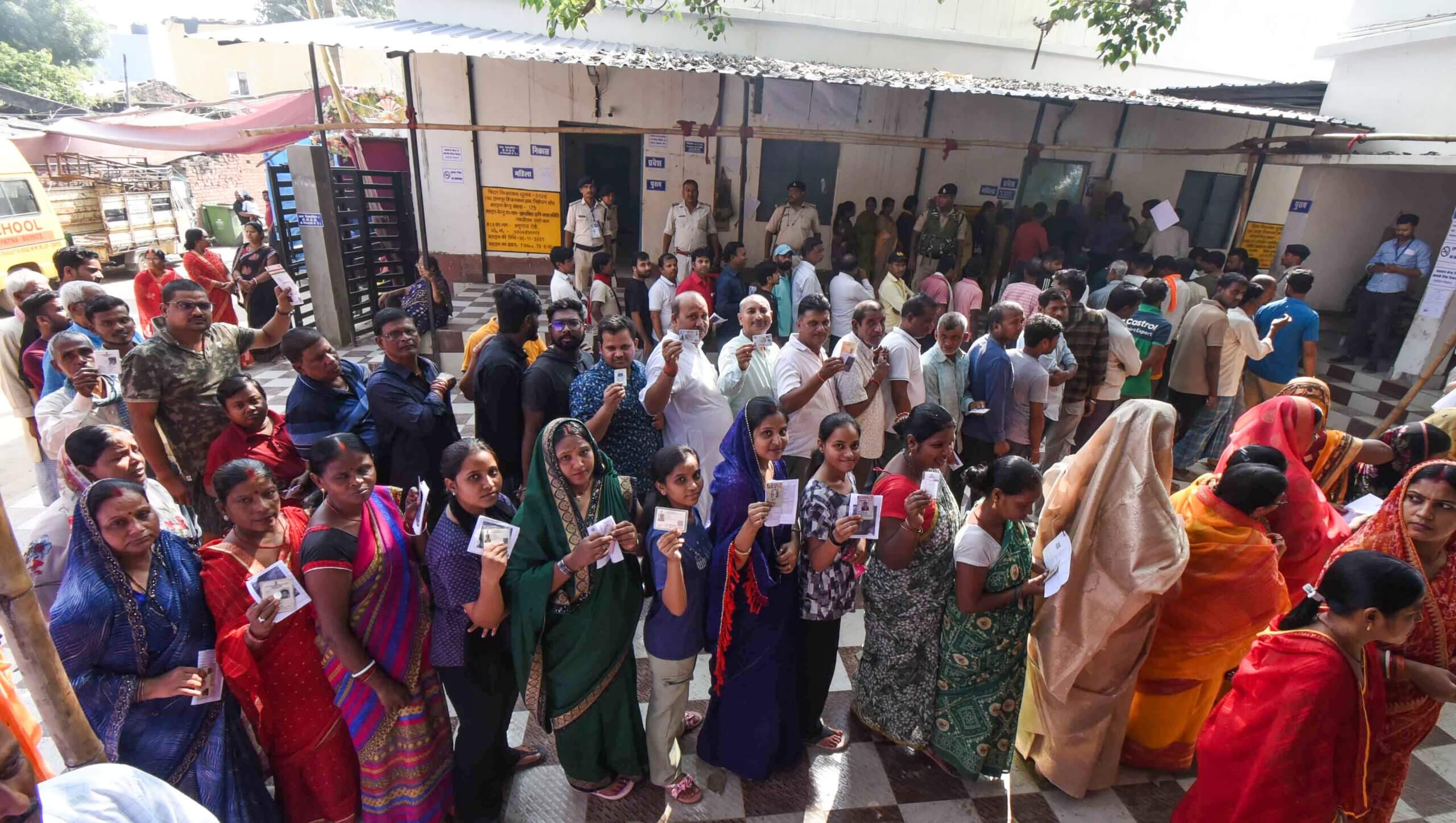 Phase 1 polling: Bihar records highest-ever turnout at 64.66 till 6 pm