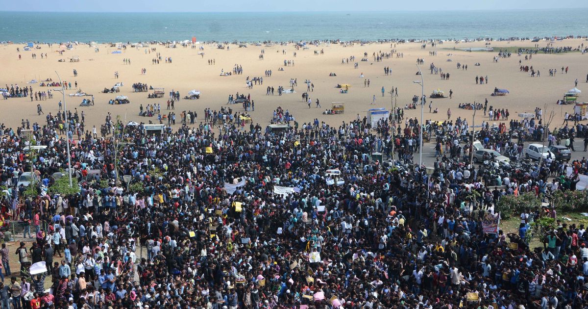 tamilnadu:madrashighcourtrulesoutholdingprotestsatmarinabeach