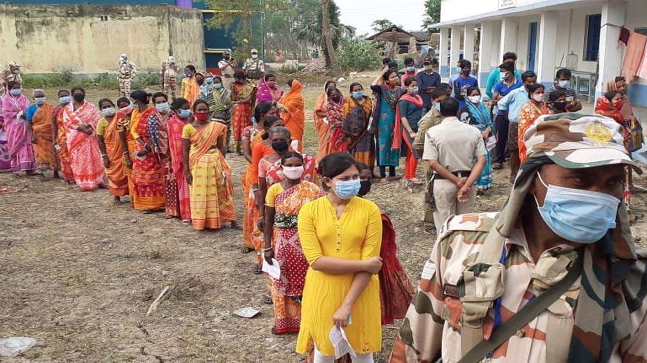 pollingunderwayfor8thandfinalphaseofassemblyelectionsinwestbengal