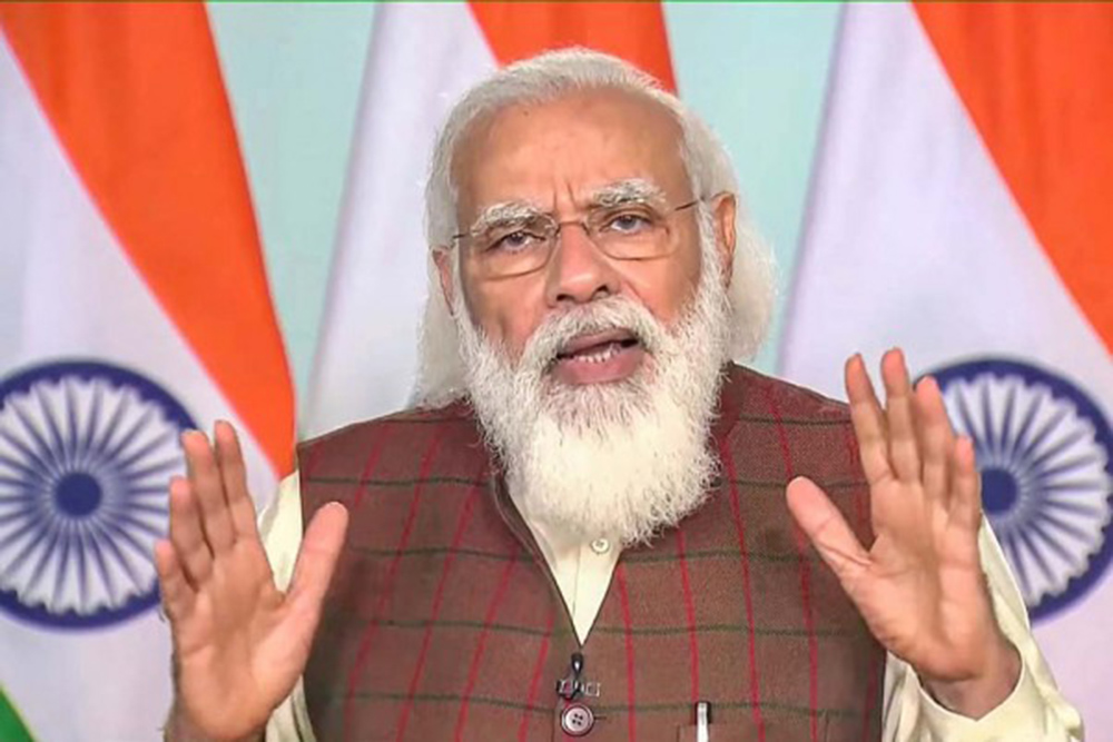 pmmoditoperformvirtualgrihapraveshfor521lakhbeneficiariesunderpmay(rural)