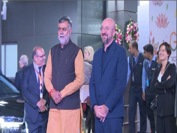 europeancouncilpresidentcharlesmichelandsecretarygeneralofoecdmathiascormannarriveinnewdelhi