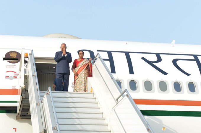 presidentramnathkovindleavesonvisittojamaicaandstvincentgrenadines