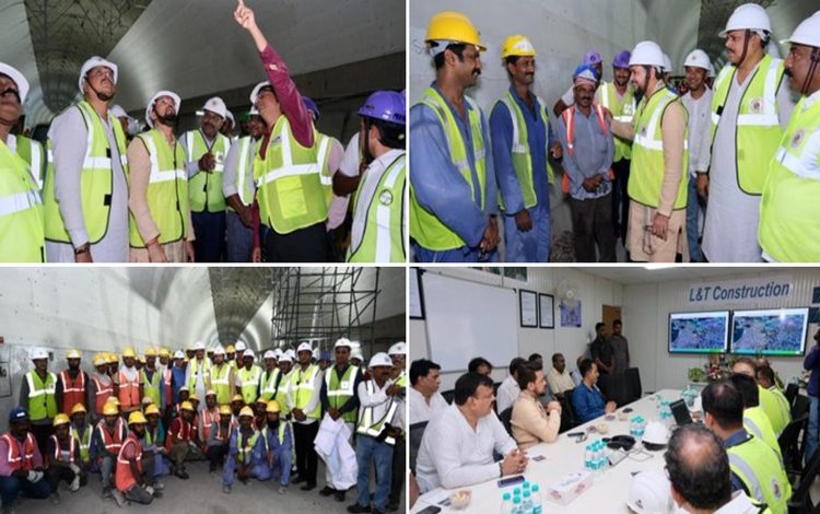 sportsministeranuragthakurinspectsmumbaicoastalroadproject