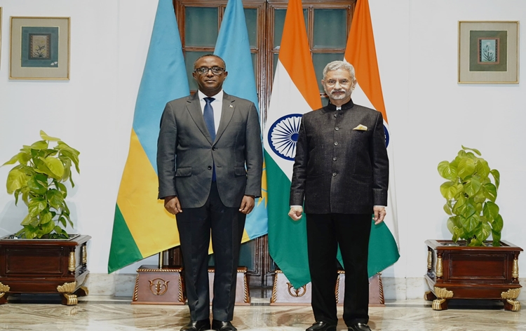 eamdrsjaishankarheldtalkswithrwandaforeignministervincentbirutainnewdelhi