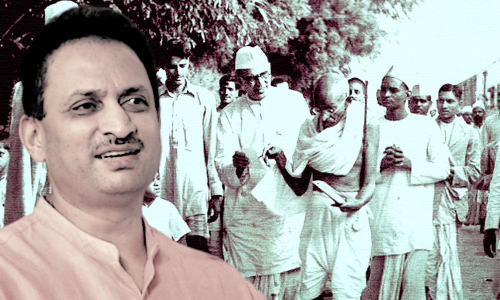 bjpmpananthkumarhegdecallsmahatmagandhi’sfreedomstrugglea‘drama’