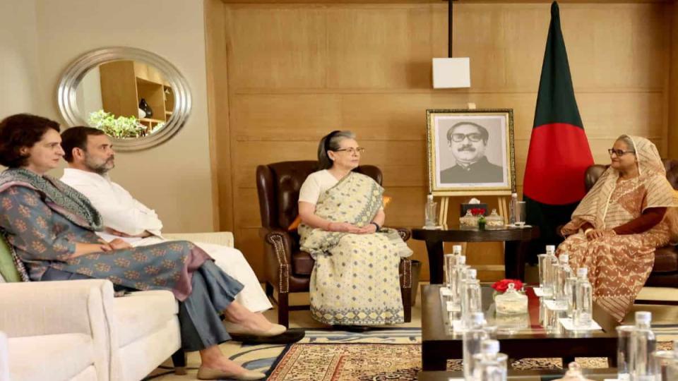 gandhifamilymeetsbangladeshprimeministersheikhhasina