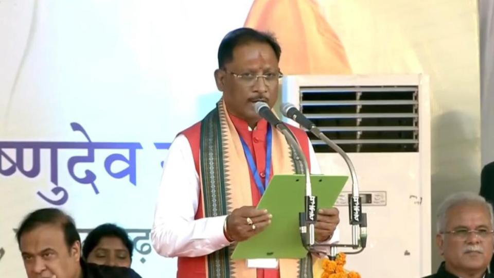 bjp’svishnudeosaitakesoathaschhattisgarhchiefminister